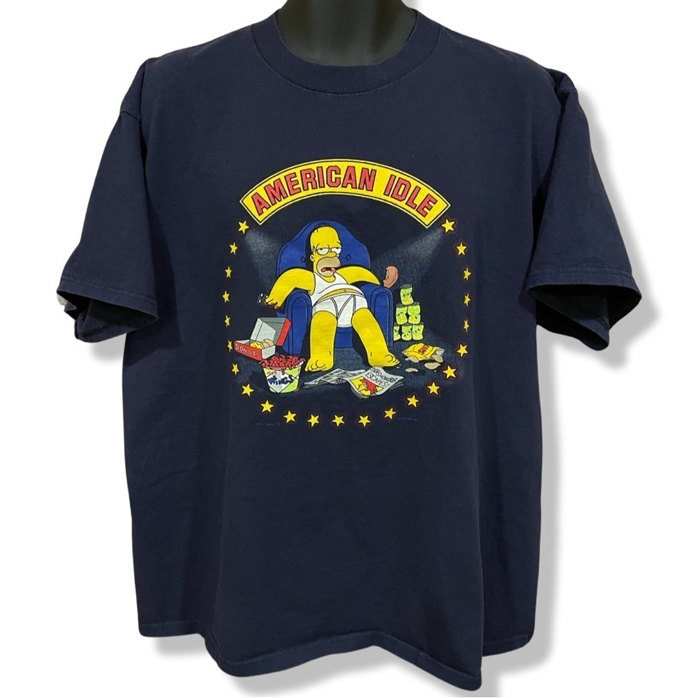 Vintage 2003 The Simpsons Homer American Idle T-Shirt
